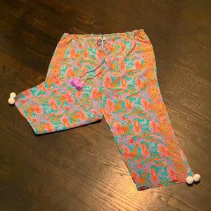 FIGUE silk Goa paisley print pants size LARGE